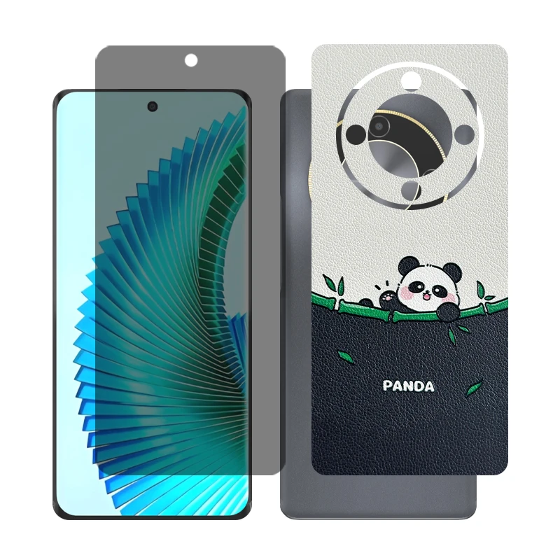 محافظ صفحه نمایش حریم شخصی گلس مدل Together مناسب برای گوشی موبایل آنر X9b به همراه برچسب پوششی پشت گوشی