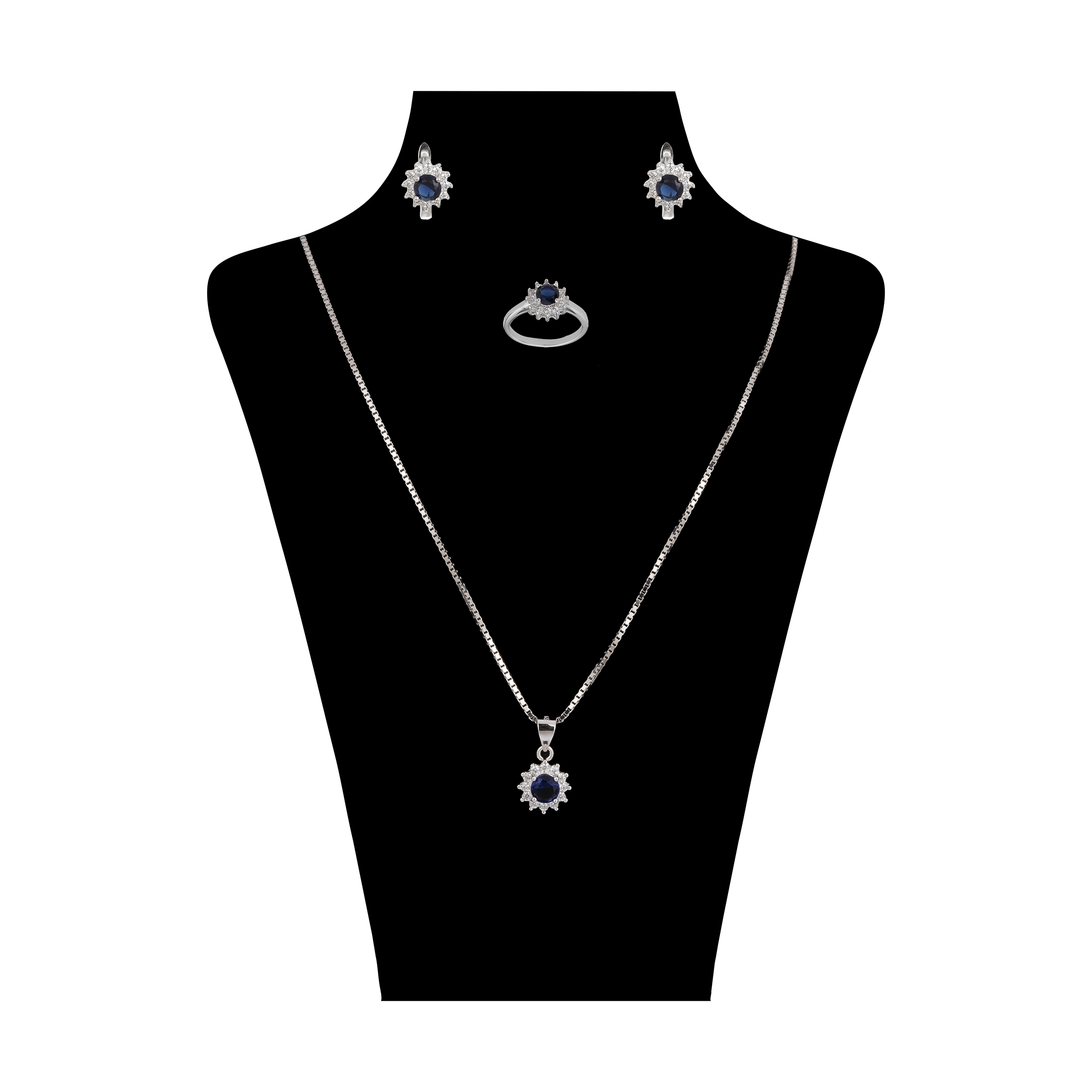 نیم ست نقره زنانه کد 103-5