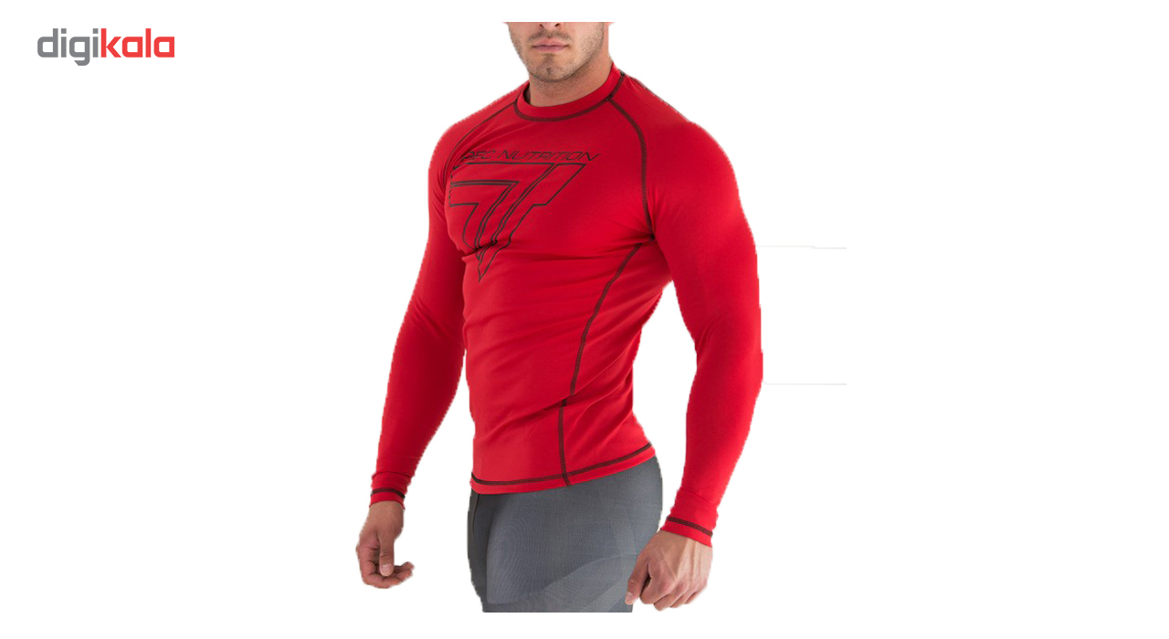 تی شرت آستین بلند ورزشی مردانه ترک ویر مدل Rash 004 Red