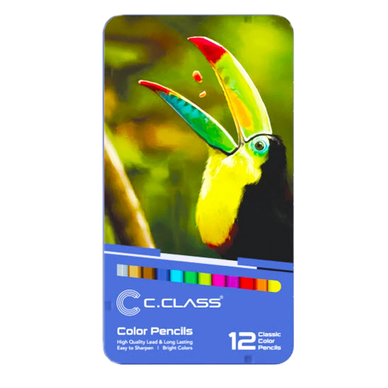 مداد رنگی 12 رنگ سی کلاس کد 02