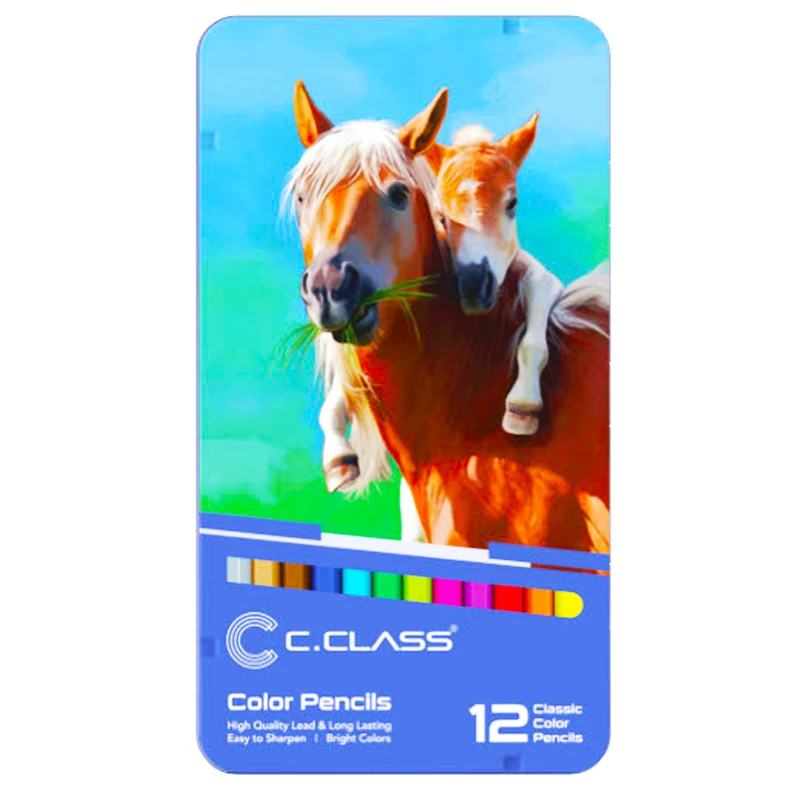 مداد رنگی 12 رنگ سی کلاس کد 01