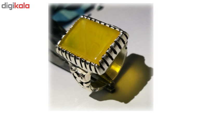 انگشتر نقره عقیق شرف شمس گالری مگنت مدل sh66