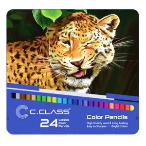 مداد رنگی 24 رنگ سی کلاس کد 01
