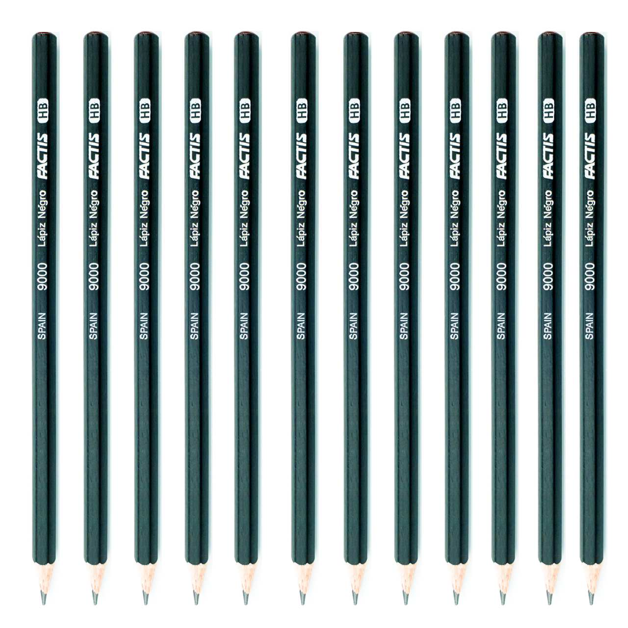 مداد مشکی فکتیس مدل Graphite Pencil بسته 12 عددی