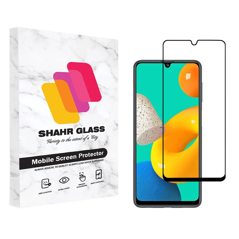  محافظ صفحه نمایش شهر گلس مدل FUL مناسب برای گوشی موبایل سامسونگ Galaxy M32 4G
