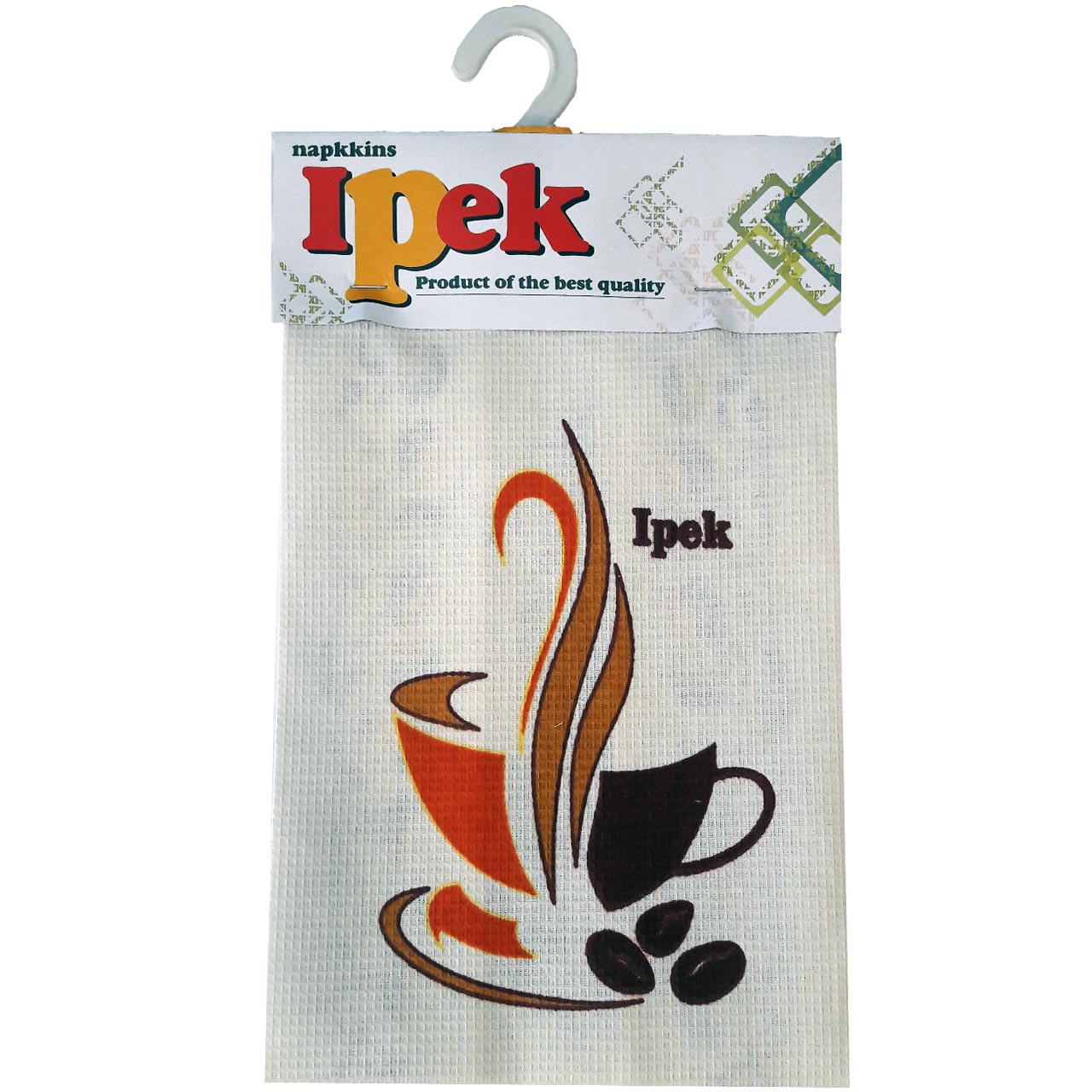 دستمال آشپزخانه ایپک طرح Coffee بسته 3 عددی