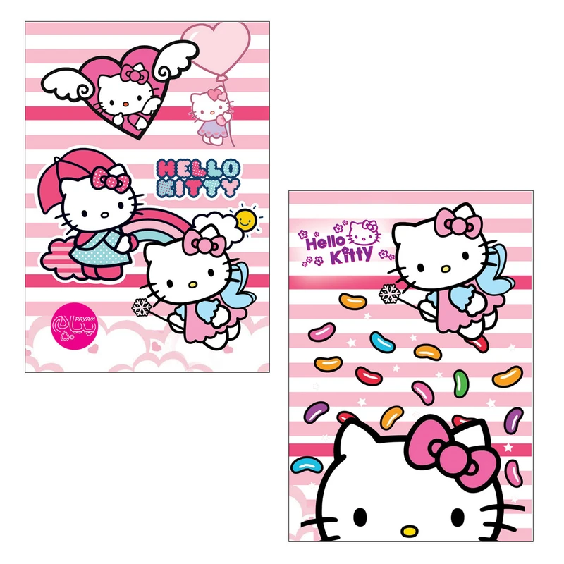 دفتر نقاشی 50 برگ پیام طرح گربه مجموعه 2 عددی