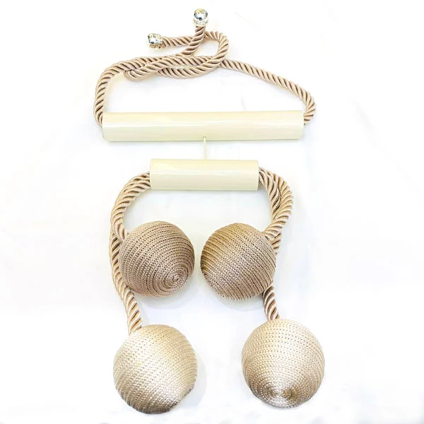 پرده جمع کن مدل طنابی چهار توپ کنفی کد LILUX53