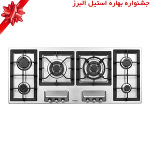 اجاق گاز صفحه ای استیل البرز مدل S-6125