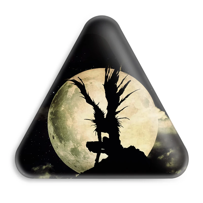 پیکسل خندالو طرح نماد شینیگامی انیمه دفترچه مرگ مدل مثلثی کد 11316