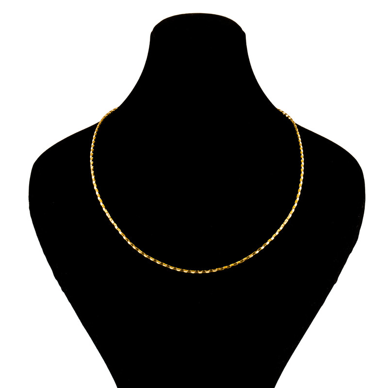 زنجیرطلا 18 عیار گالری طلا باران مدل باکس