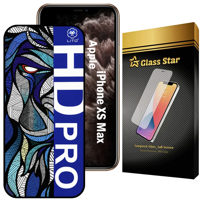 محافظ صفحه نمایش گلس استار مدل LITOHDG مناسب برای گوشی موبایل اپل iPhone XS Max