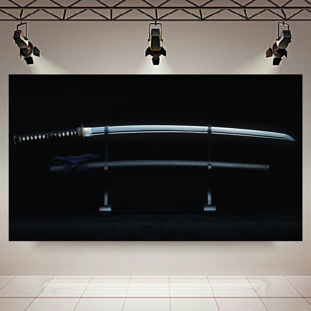 پوستر طرح شمشیر سامورایی مدل کاتانا کد AR12960