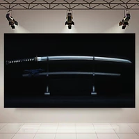 تابلو بوم طرح شمشیر سامورایی مدل کاتانا کد AR9040