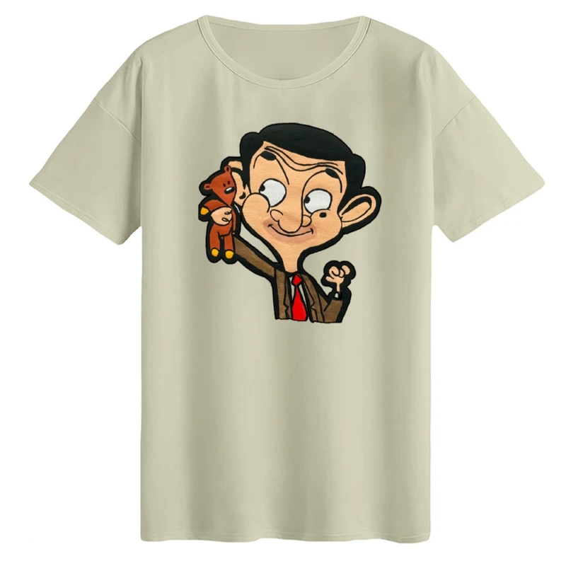 تی‌شرت لانگ آستین کوتاه زنانه مدل مستربین و خرسش