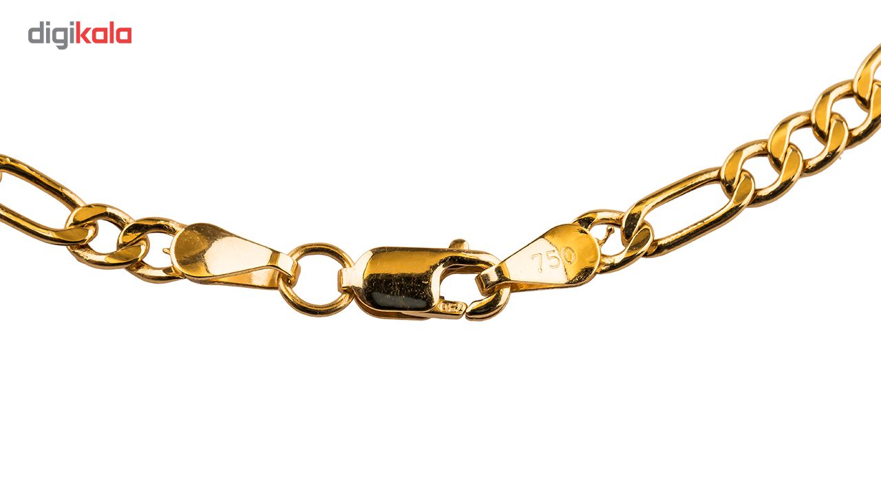 زنجیرطلا 18 عیار گالری طلا باران مدل فیگارو -  - 5