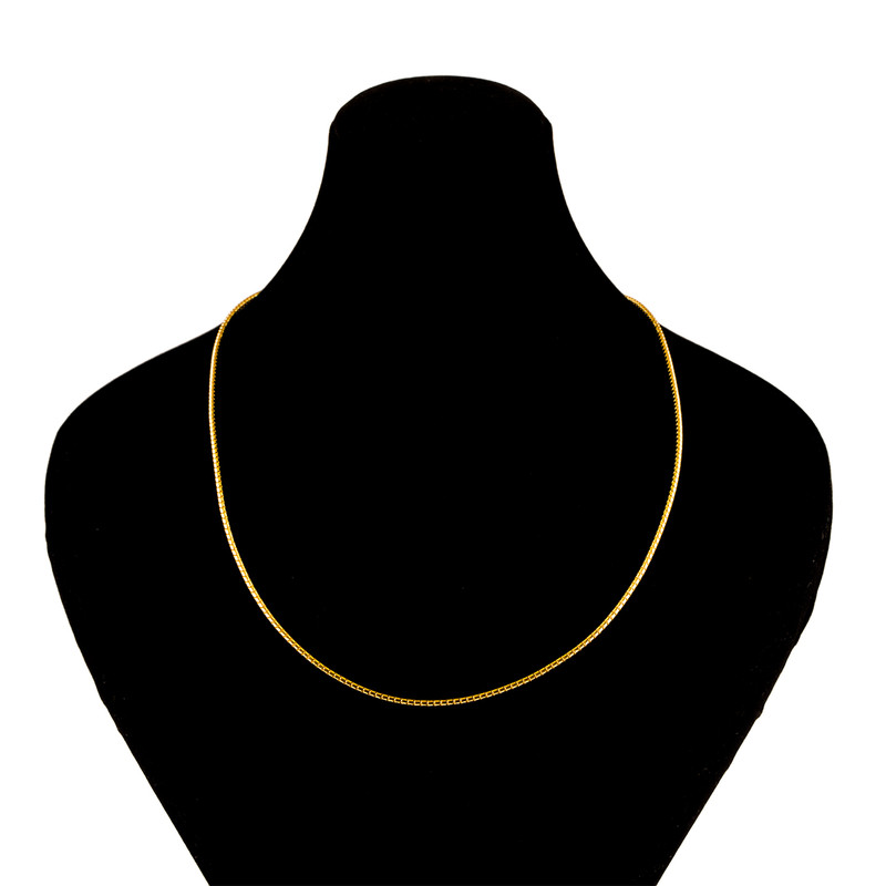 زنجیرطلا 18 عیار گالری طلا باران مدل طنابی