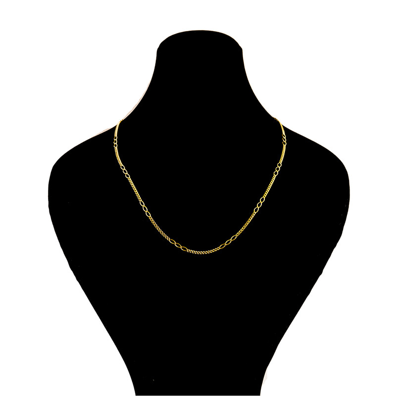 زنجیرطلا 18 عیار گالری طلا باران مدل زنجیری 5