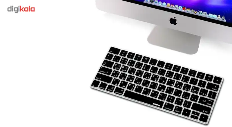 برچسب حروف فارسی کیبورد مدل black design