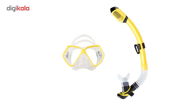 ماسک و اسنورکل شنای آروپک مدل Otter Yellow سایز M