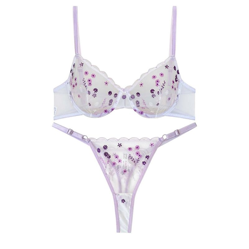 ست شورت و سوتین زنانه نوشه پوش مدل توری کد 88910 -  - 1