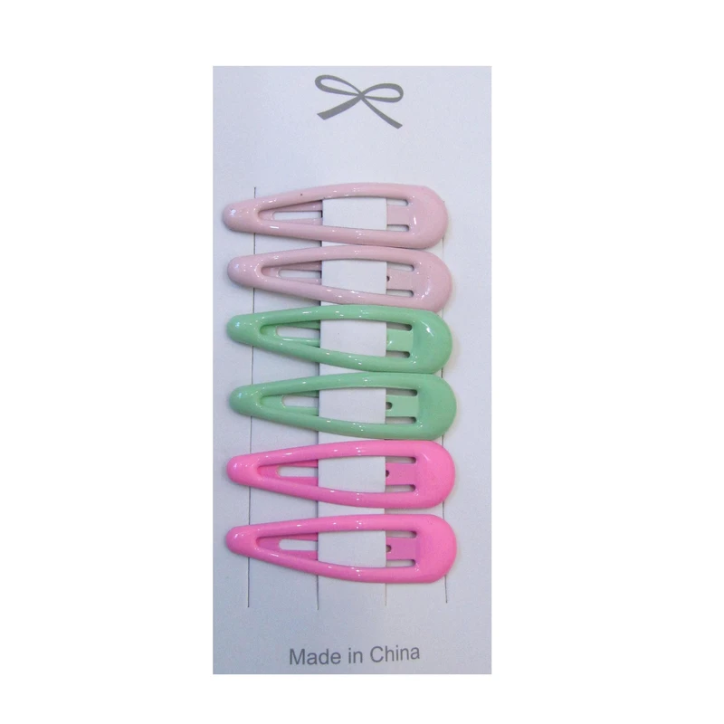 گیره مو زنانه مدل تق تقی 222 بسته 6 عددی