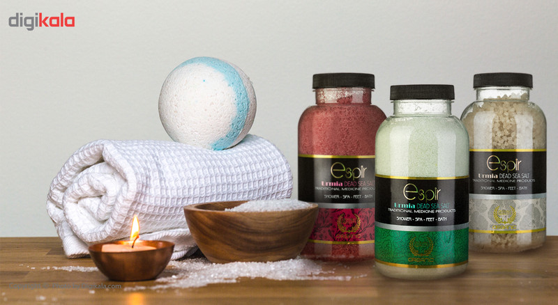 نمک دست و پا اسپیر دانه متوسط مدل Jasmin salt وزن 1000 گرم