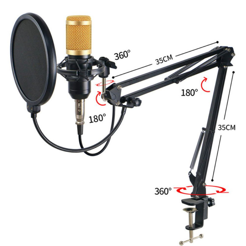 پایه میکروفون مدل BM800 تلسکوپی
