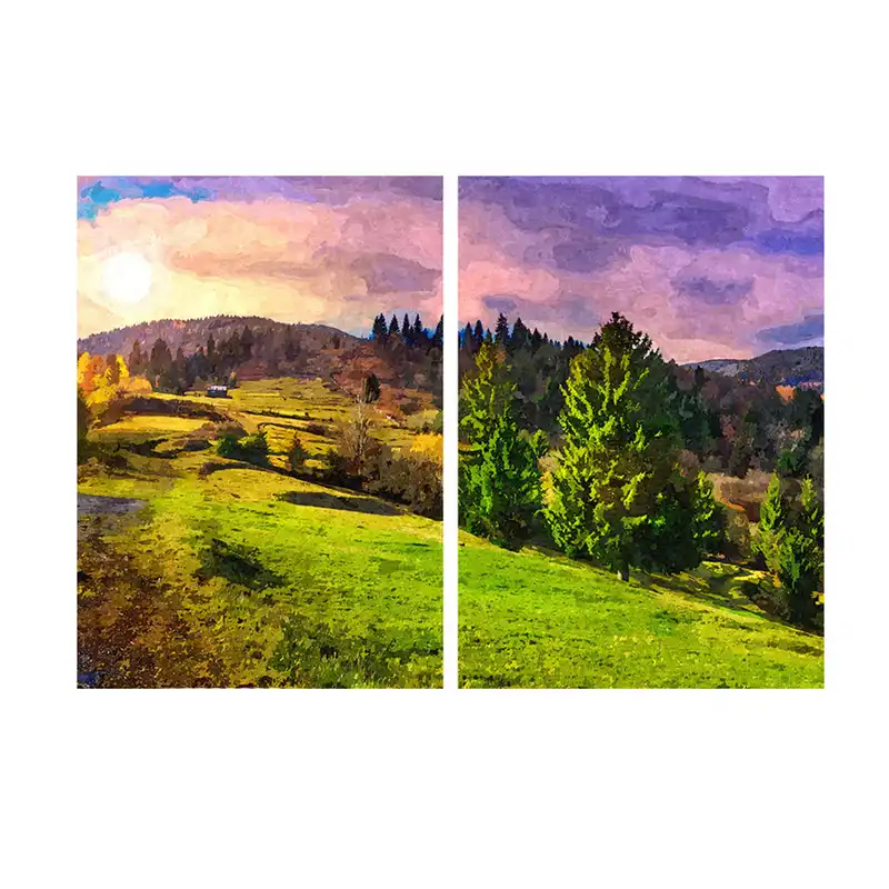 تابلو دیواری 2 تکه آریکان کد TA5002