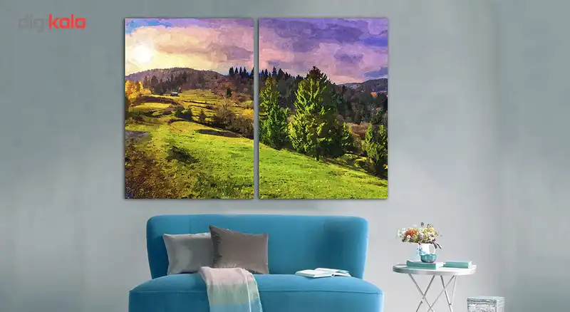 تابلو دیواری 2 تکه آریکان کد TA5002