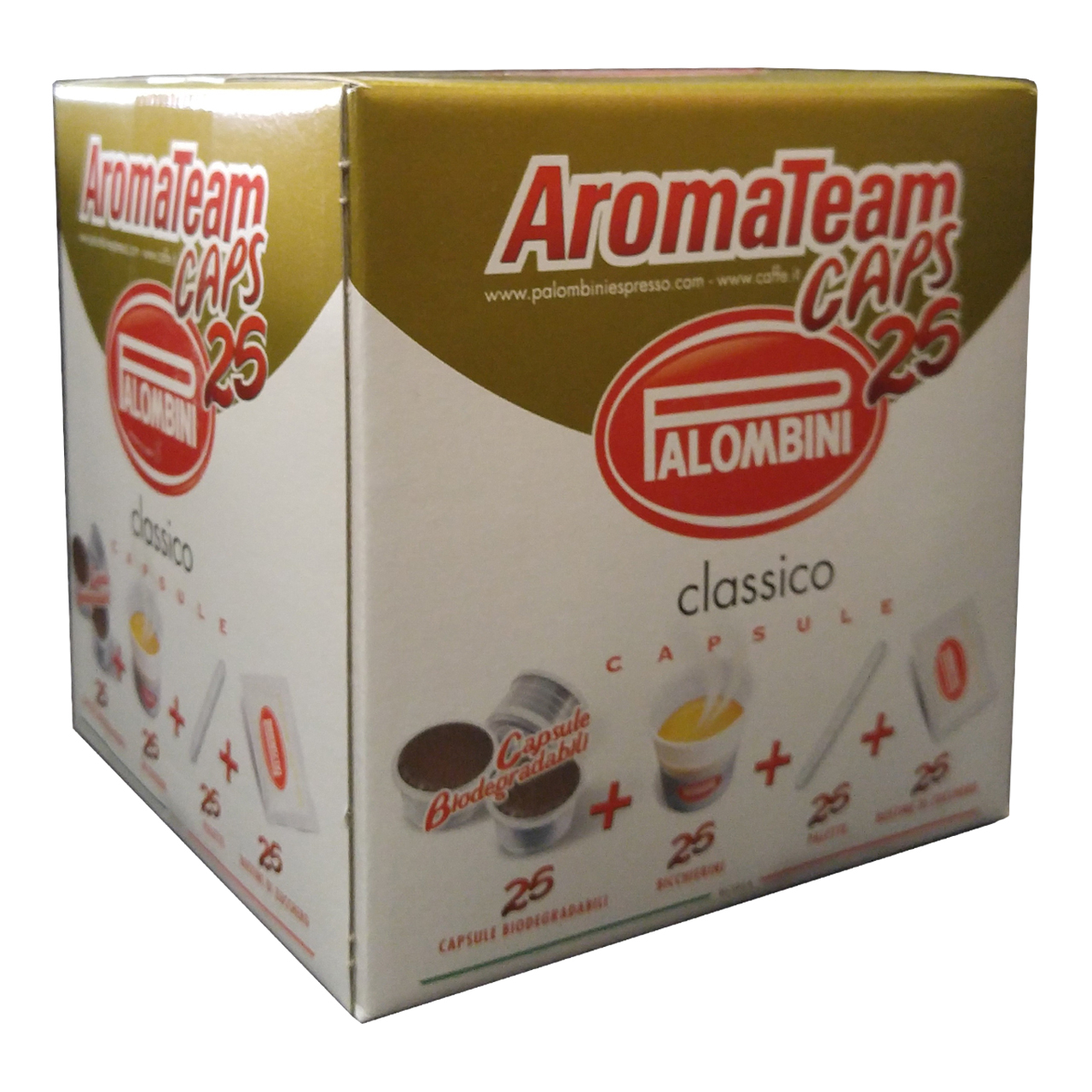کیت کپسول قهوه اسپرسو پالومبینی مدل Classic بسته 25 عددی