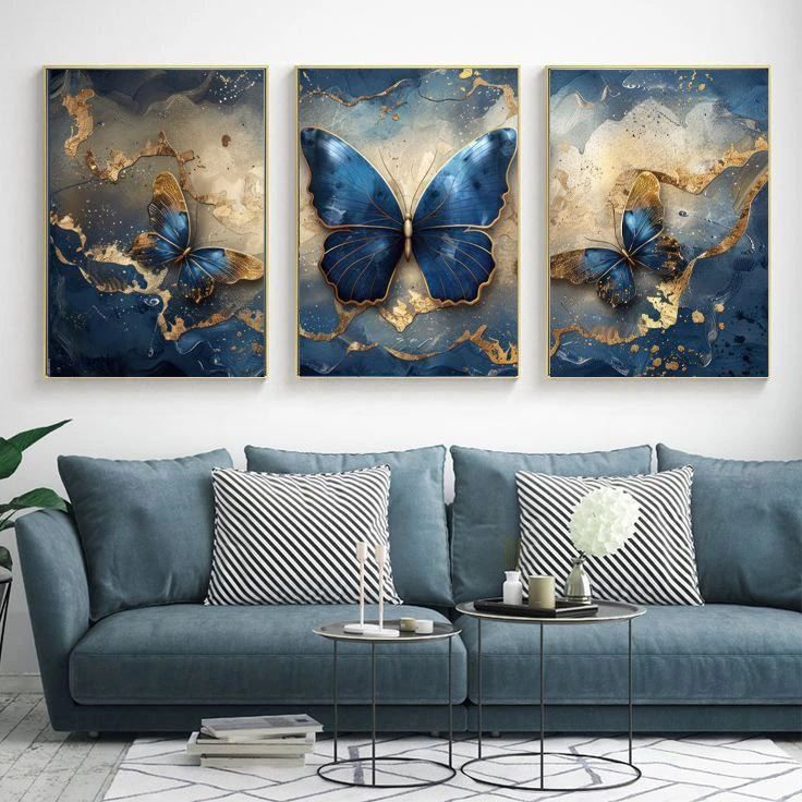 تابلو آتریسا طرح مدرن مدل AT00676 مجموعه 3 عددی 