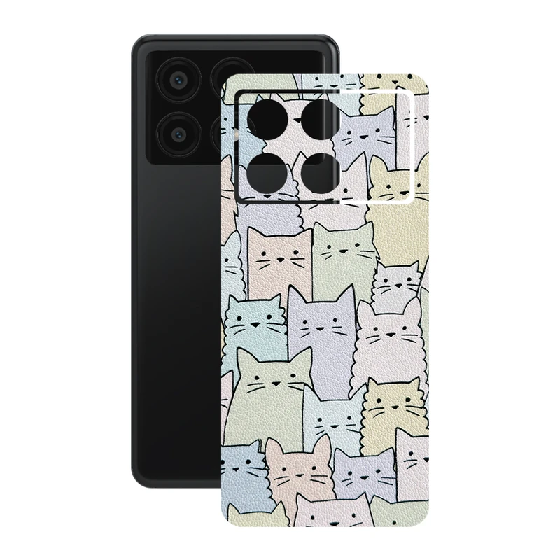 برچسب پوششی ریمکس مدل Leth طرح گربه مناسب برای گوشی موبایل شیائومی Poco X6 Pro