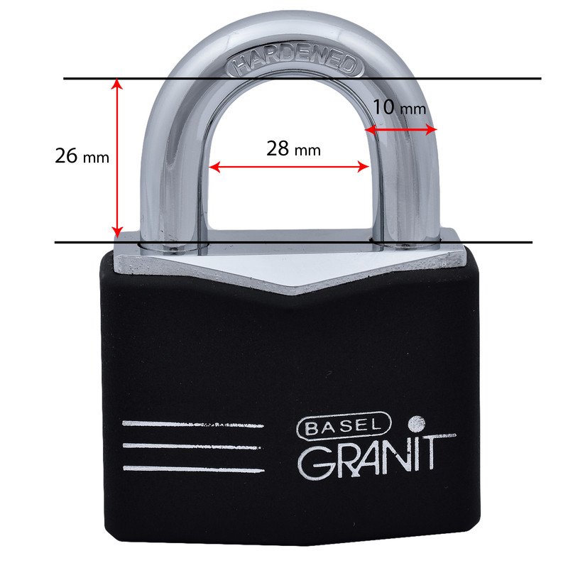 قفل آویز باسل گرانیت کد 37/55 قفل آویز باسل گرانیت کد 37/55