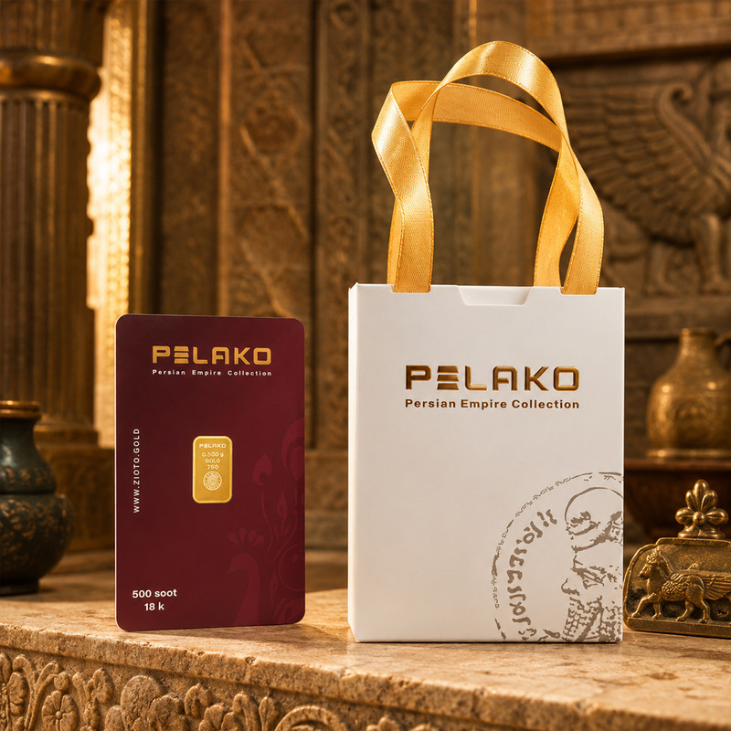 شمش طلای فیزیکی عیار 750 پلاکو مدل PK-300
