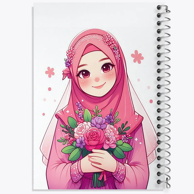 دفتر مشق 100 برگ خندالو طرح دخترانه کد F2888
