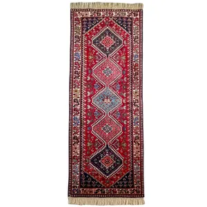 فرش دستباف کناره دو متری مدل  یلمه قشقایی کد 850