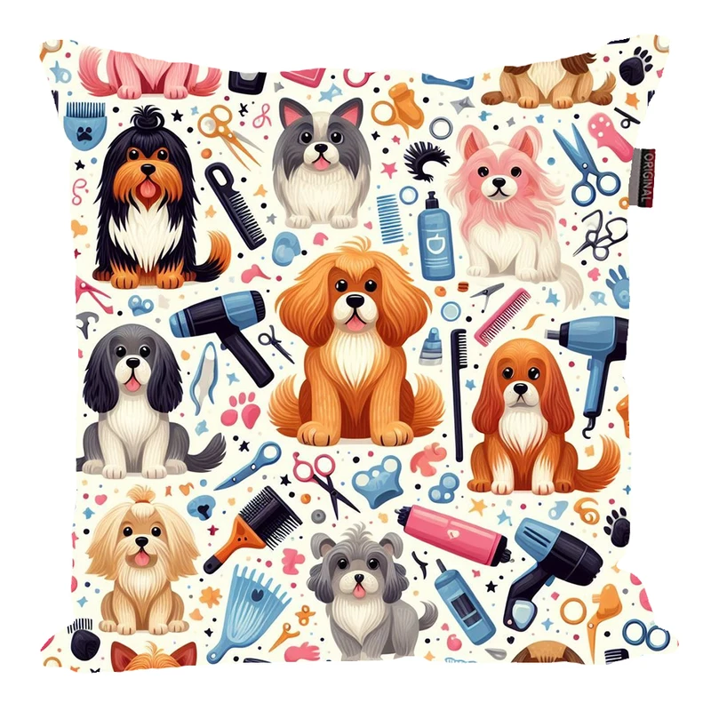 کوسن پاد آفرین مدل فانتزی طرح عروسکی سگ کد PK30561