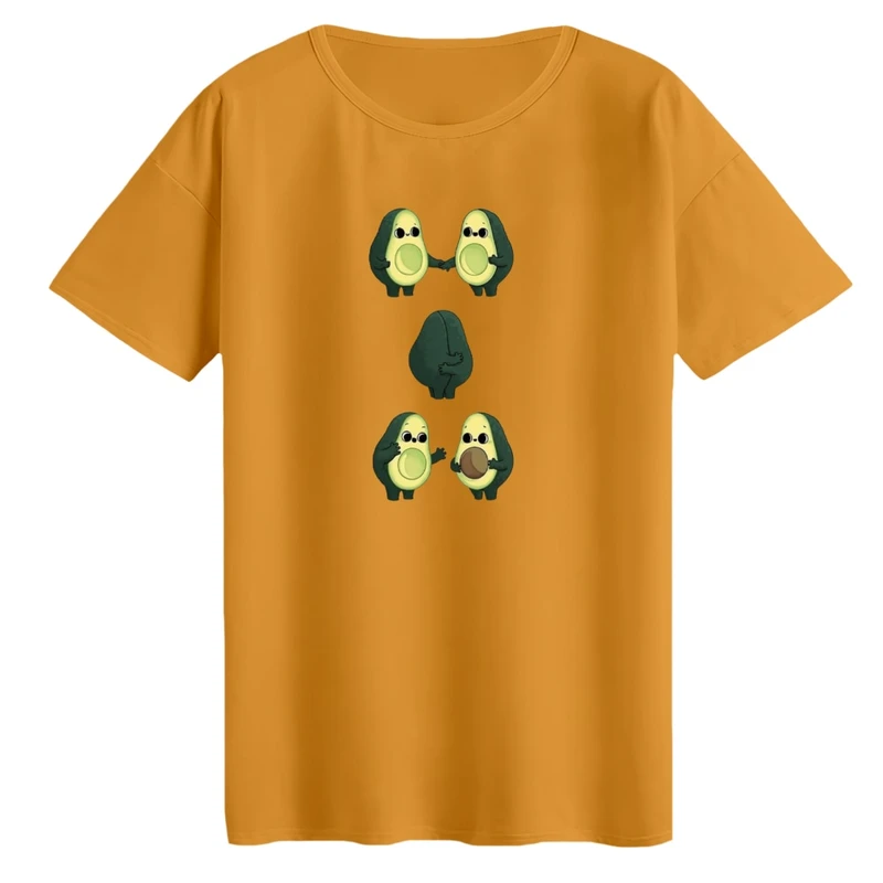 تی‌شرت لانگ آستین کوتاه زنانه مدل آووکادو