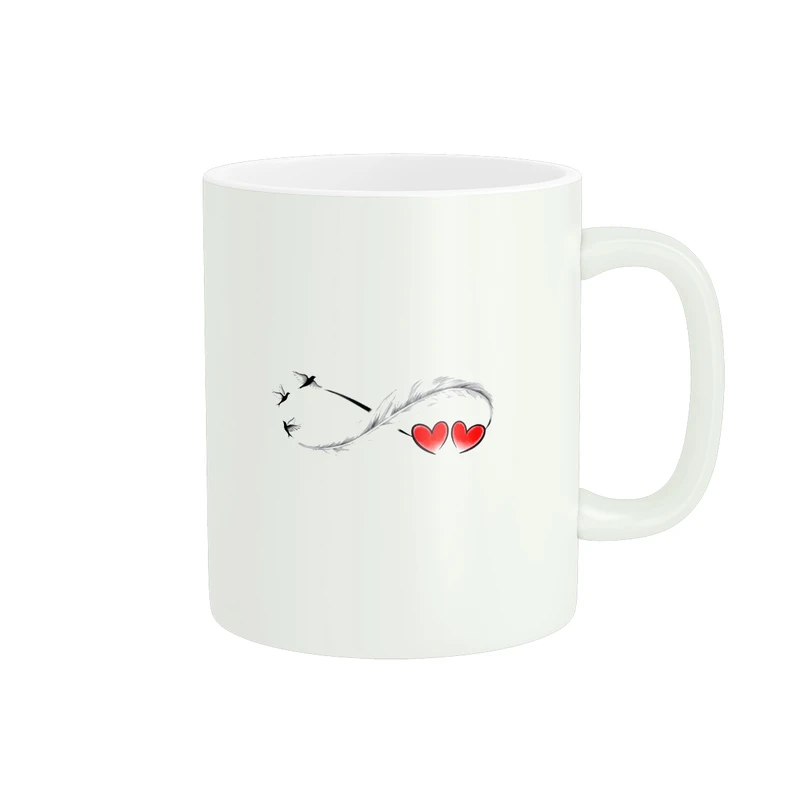 ماگ پاد آفرین طرح قلب کد 207