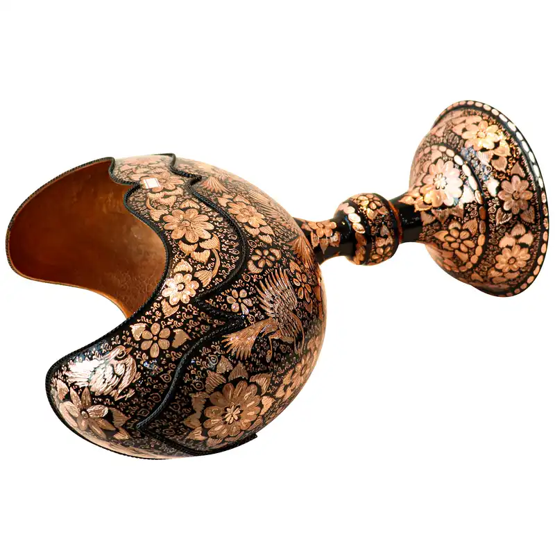 میوه خوری مسی مدل کشکول سوپر الماس تراش کد 50