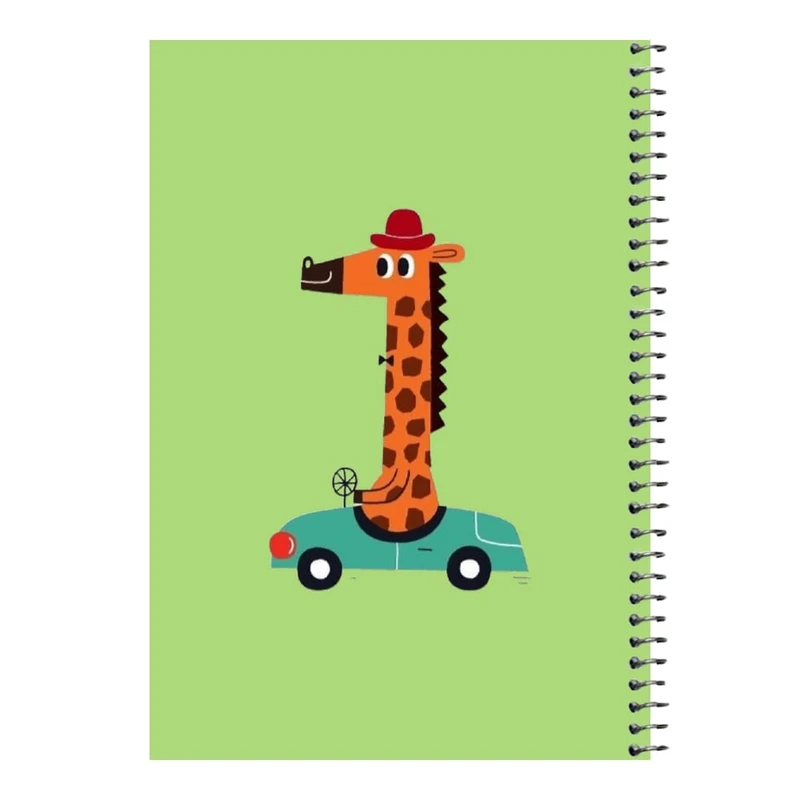 دفتر مشق 80 برگ اس جی مدل آقای زرافه  