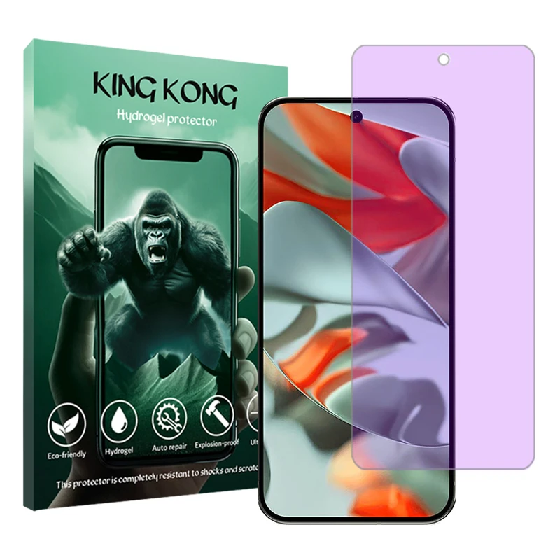 محافظ صفحه نمایش ضداشعه بنفش کینگ کونگ مدل Tough مناسب برای گوشی موبایل گوگل Pixel 9 Pro XL
