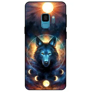 Megafone Wolf and Moon 8006 Cover For Samsung Galaxy S9