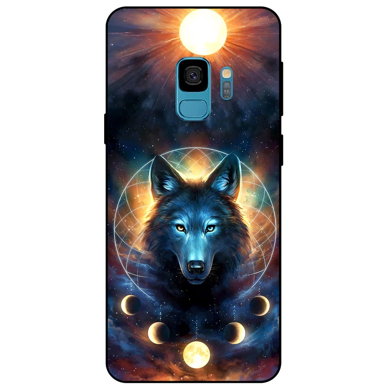 کاور مگافون طرح گرگ و ماه مدل 8006 مناسب برای گوشی موبایل سامسونگ Galaxy S9   