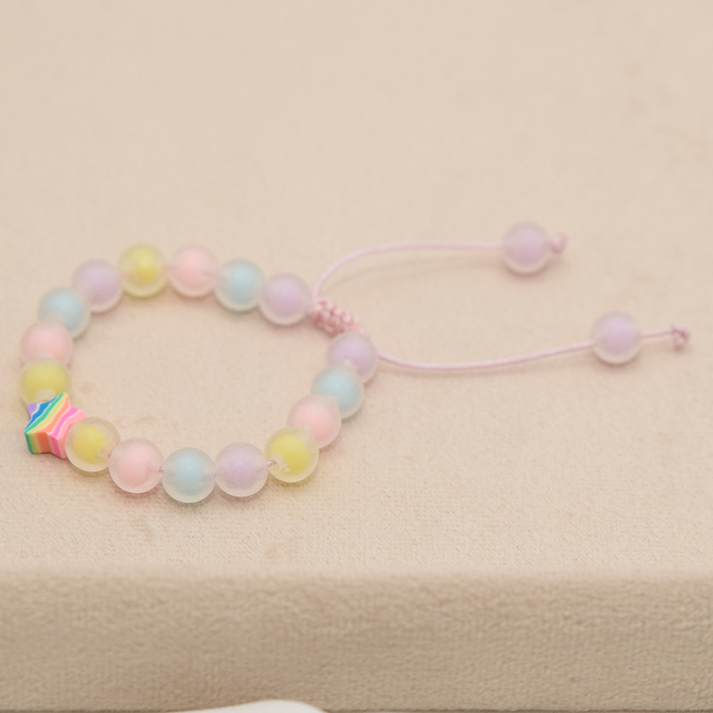 دستبند دخترانه مدل ستاره آبنباتی