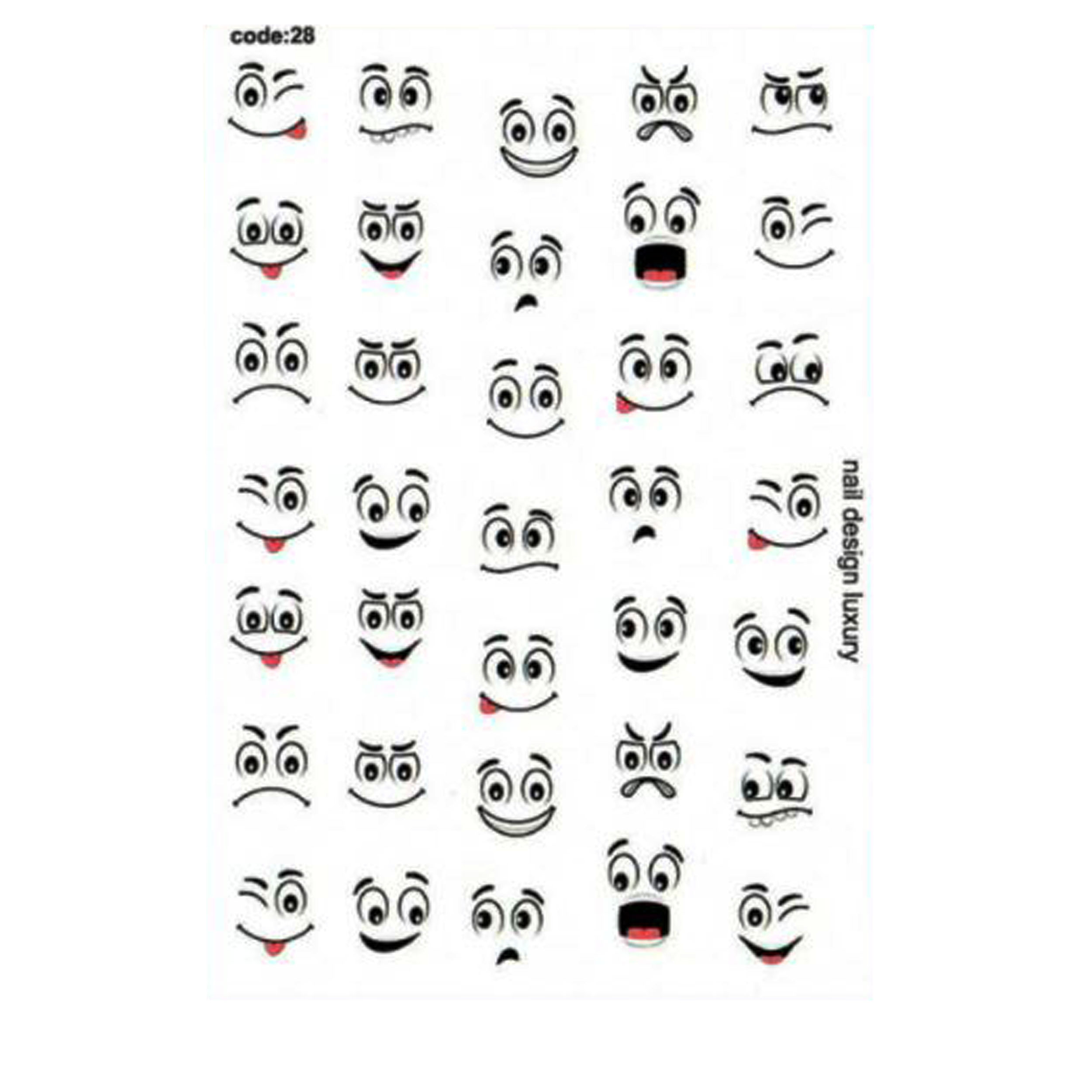 برچسب لنز ناخن کد 28