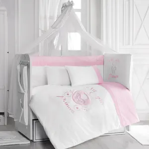 سرویس 9 تکه خواب کودک پیرکاردین مدلPink For Prince