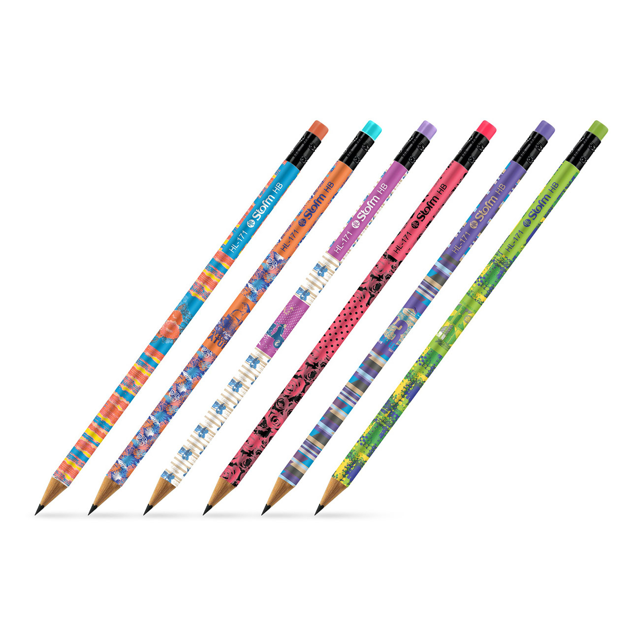 مداد مشکی استورم مدل  Discover New Horizons کد HL-803 بسته 6 عددی
