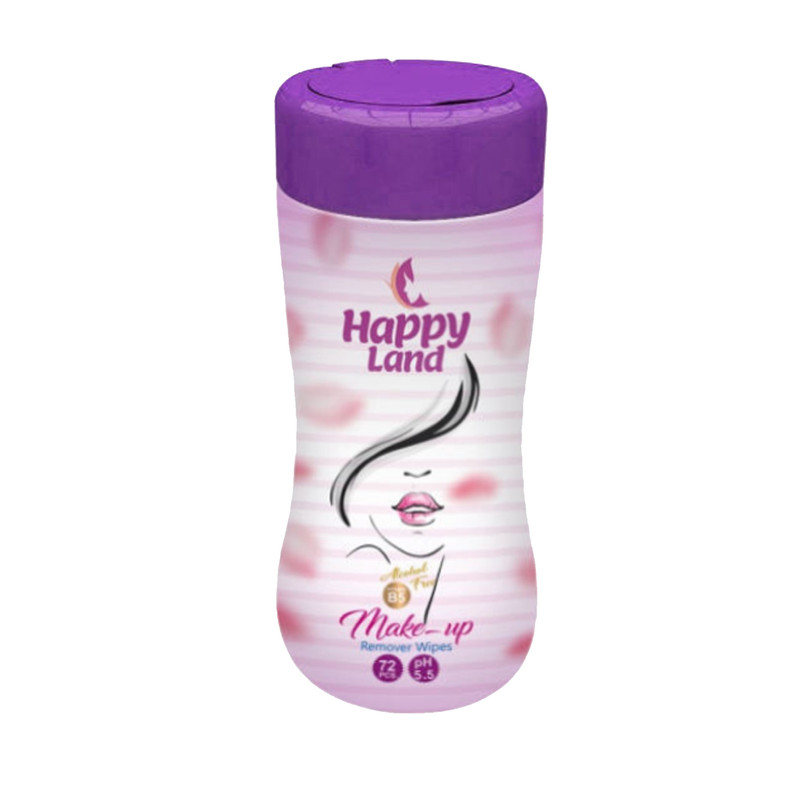 دستمال مرطوب هپی لند مدل خیار مجموعه 12 عددی